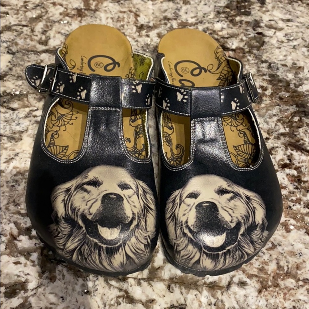 Calceo Golden Retriever Clogs